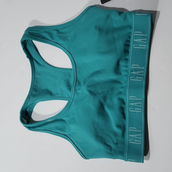 GapFit PowerMove T-Back Sports Bra in Teal Size Small MSRP $35 FPS040 - Picture 5 of 16